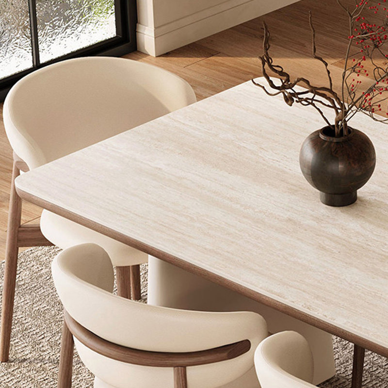 Table de salle à manger élégante et élégante, H 29,52 po x L 78,74 po x l 35,43 po