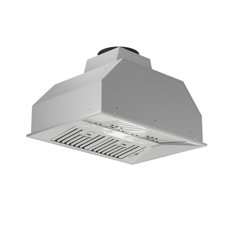 Altilia 36-inch Insert Range Hood, 1200 CFM Double Motor, 4 Speed Control, All Stainless Steel