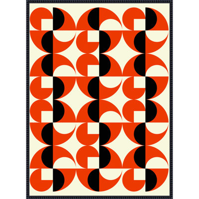«Geometric Abstract Design I» par Weymouth, reproduction d'art sur toile encadrée