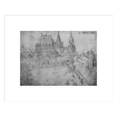 The Minster at Aachen by Albrecht Dürer -Framed Giclee Print