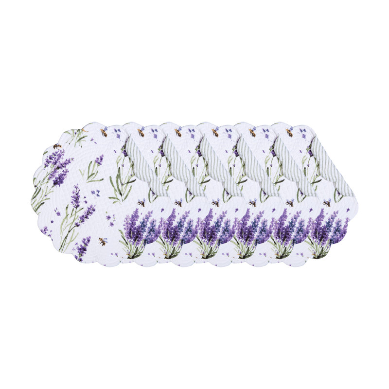 Ensemble de 6 napperons lavande Fields