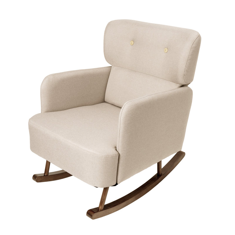 Chaise berçante Kasee, Beige