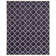 Carolene Hand Tufted Wool/Cotton/Latex Geometric Rug in Purple/Ivory