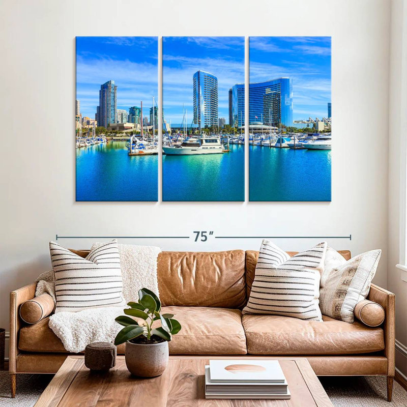 Senne San Diego Waterfront, H 42 po x l 65 po