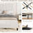 Twin XL Upholstered Platform Bed Frame with Adjustable Headboard, Geometric Wingback