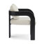Ensemble de 2 chaises de salle à manger avec dossier coussiné, tissu bouclé, structure en bois massif-246987712-246987715