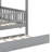 Full Size Wooden House Bed With Twin Size Trundle, House-Shaped Platform Bed Frame With Safety Guardrails-1083904855-1083904848