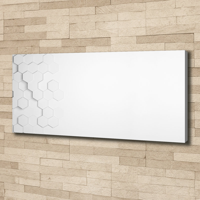 Hexagons Background - Wrapped Canvas Print