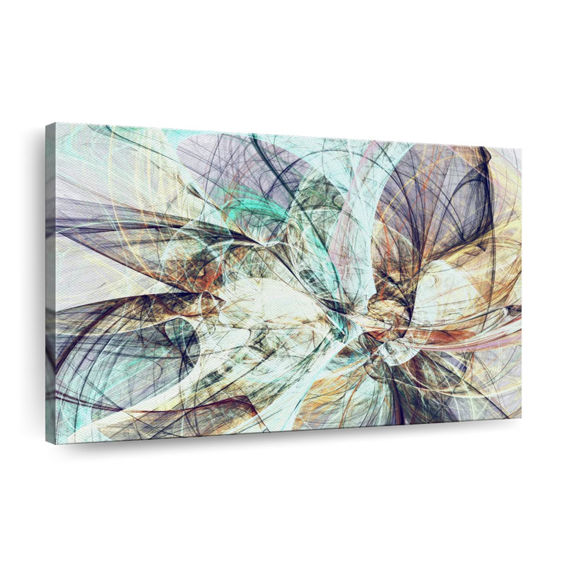 Dynamic Abstract Colors In Abstract Canvas Print, 30" H x 45" W x 1.25" D