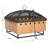 Square Cast Iron Wood Burning Smokeless Fire Pit