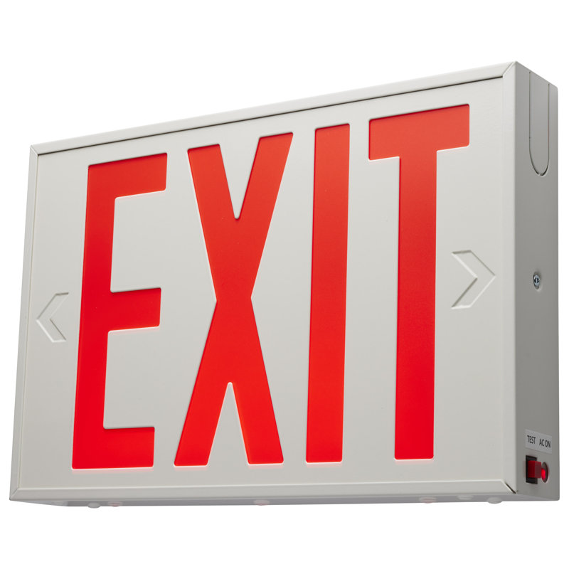 Nuvo Steel LED Double Sided Exit Sign