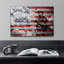 Drapeau des États-Unis, ancien combattant de l’armée sur toile-94536992