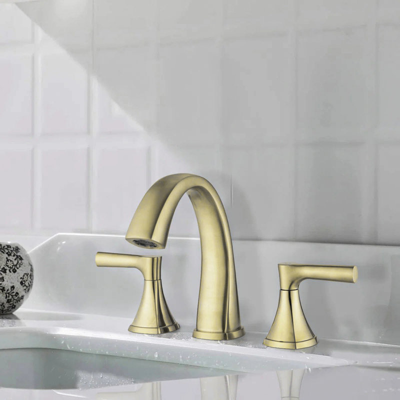 Robinets de salle de bain surdimensionnés avec bonde, Or brossé