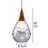 E27 Woody Grey Waterlight Glass Modern Pendant Light, Hanging Lamp, Ceiling Light Wood Pendant Light retro, for Living Room Restaurant Bars Office