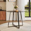 Dacoda Round Glass Top Metal Base Dining Table-1356759501