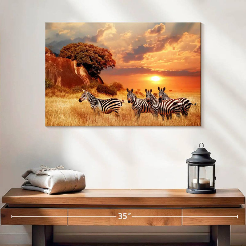 Zèbres Brampt Savanna, H 16 po x l 24 po