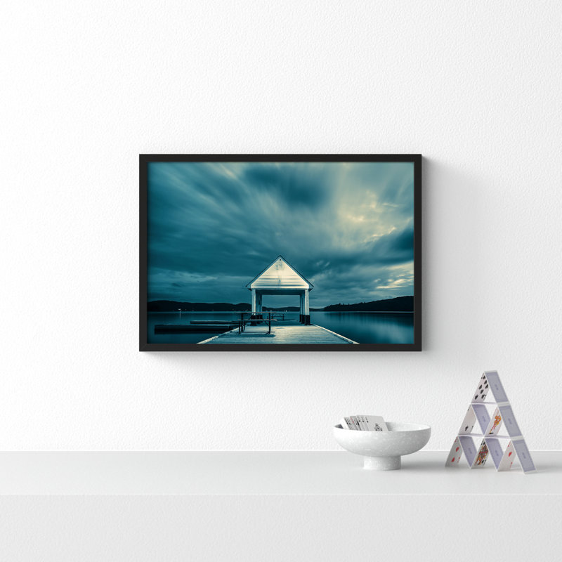 Rosseau Dock by Peter Dušek, Black, 21" H x 30" W x 1.25" D