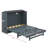 Murphy Bed Cabinet With USB Charging Station And Large Storage Drawer, Foldable Pull Out Murphy Chest Bed-1371401350-1371401351