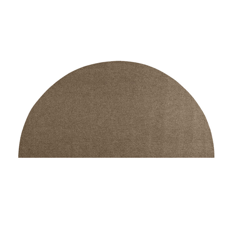 Tapis d'intérieur / extérieur tissé à la machine Estol, Demi-cercle 4 pi 6 po x 9 pi
