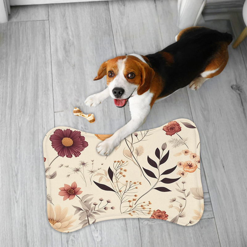 Tapis vert mauve - 1 pièce