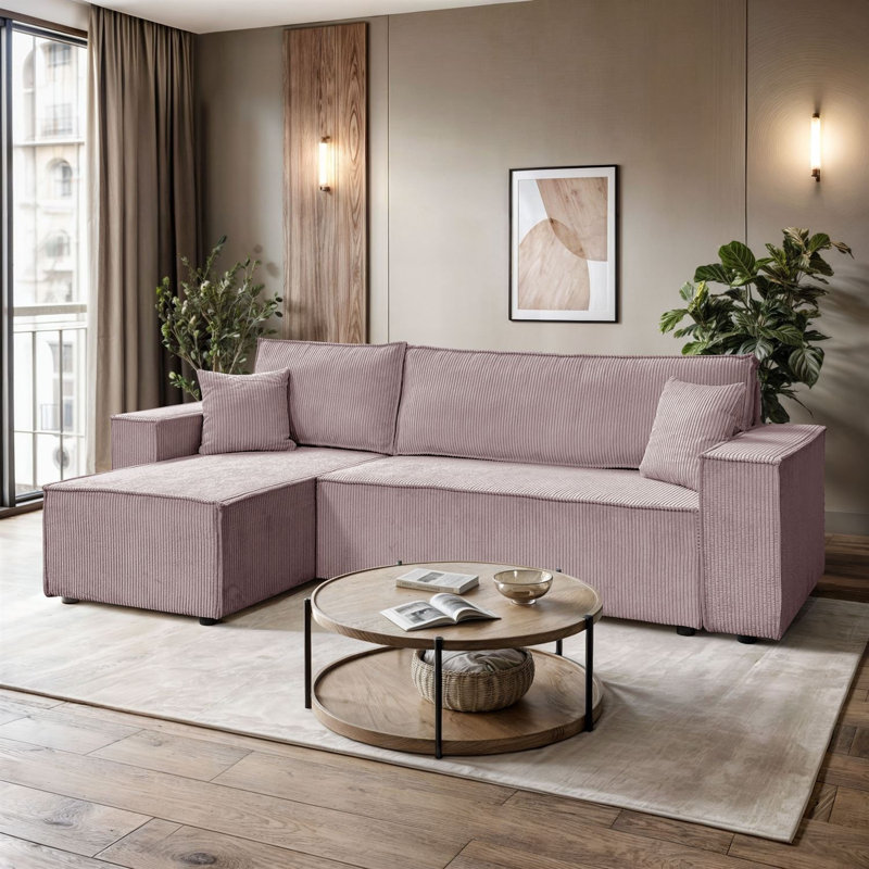Machi 4 Seater Sofa Bed, Heather