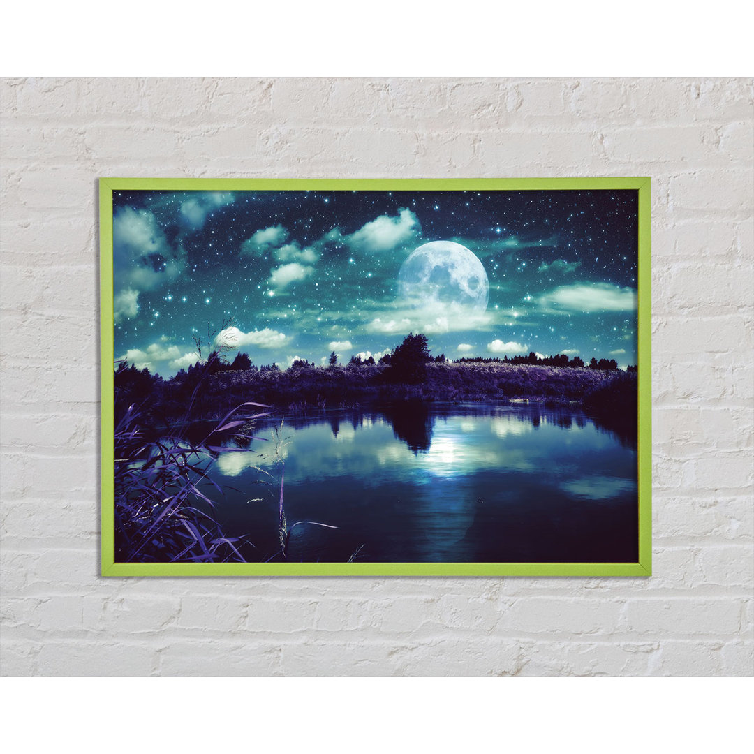 Athaleen Lake Under The Night Sky - Einzelbildrahmen Kunstdrucke