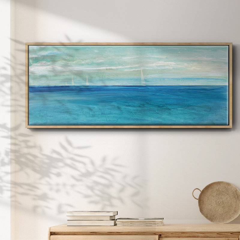 St. Maarten- Framed Canvas, 8" H x 20" W