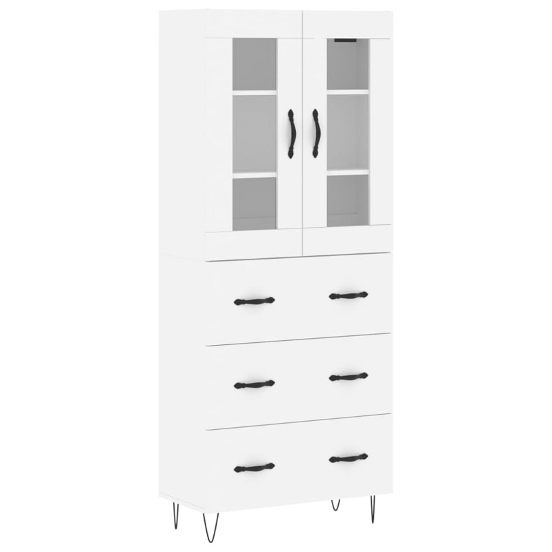 Tetteh 2 Door Manufactured Wood Wardrobe, White