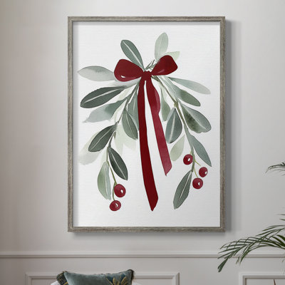 «Christmas Holiday Art Cxxvii», reproduction d'art encadrée - bois massif
