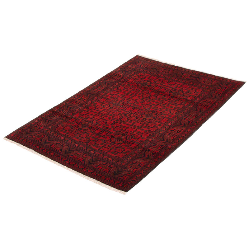Tapis rouge Finest Khal Mohammadi 4 pi 4 po x 6 pi 6 po