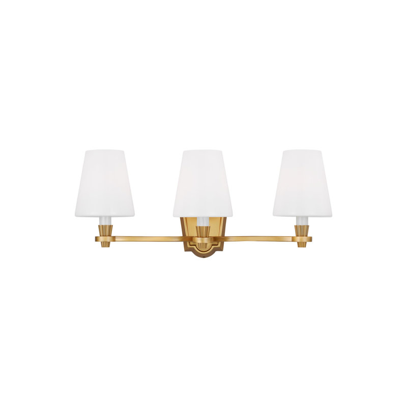 Paisley 3 - Light Vanity Light, Burnished Brass