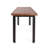 Outdoor Carlisle Benches, Black + Country Brown