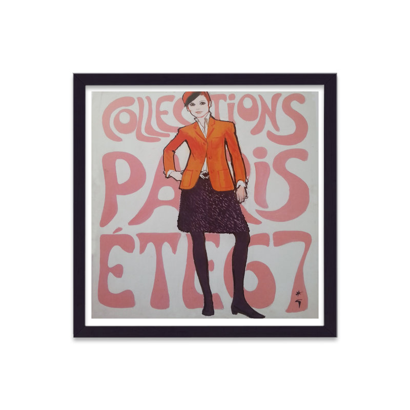 Rene Gruau Dior Summer Collection 67 Vintage Fashion Print - Single Picture Frame Print