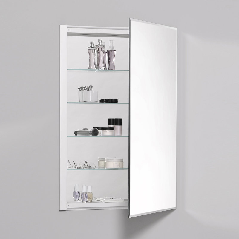 Armoire à pharmacie encastrée ou à fixation en surface R3 Series avec 4 tablettes réglables, H 36 po x l 24 po, Beveled