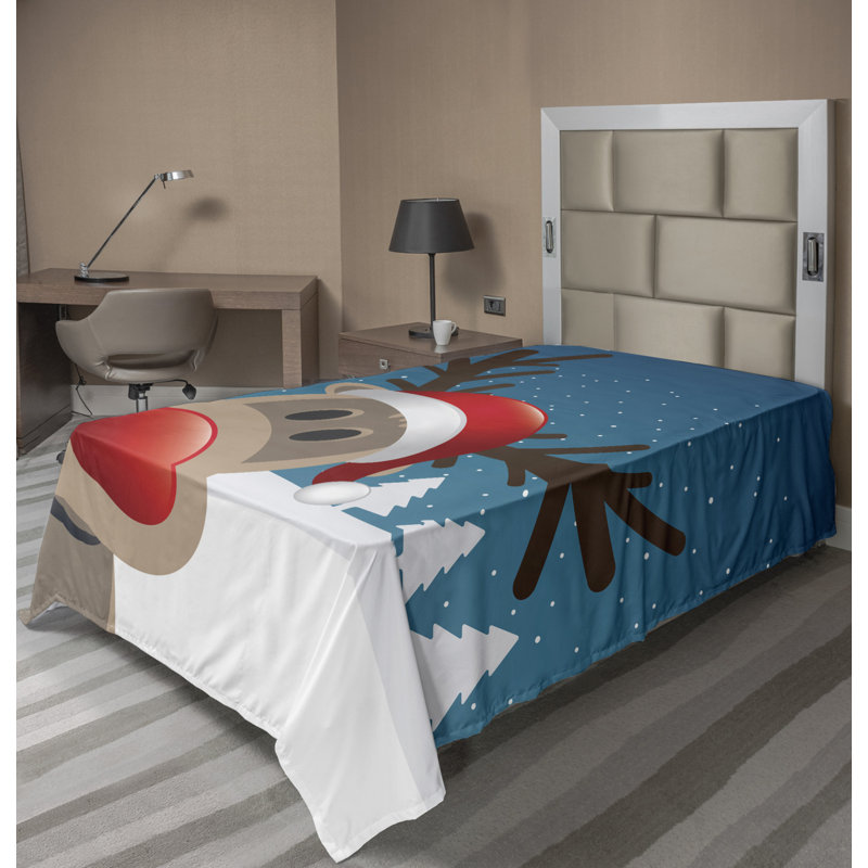 Microfiber No Pattern And Not Solid Color Flat Sheet, Twin XL Flat Sheet