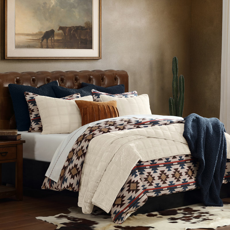 Ensemble d'édredon Tasha Polizzi Western Bedding, Édredon très grand + 2 taies décoratives