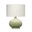Moss Glass Table Lamp, Sage Green