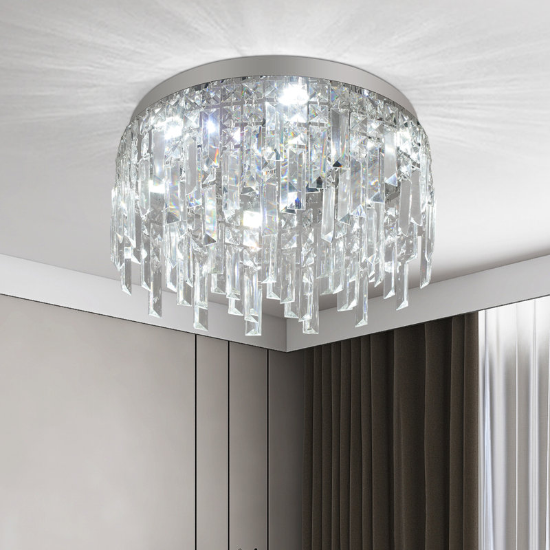 Retsof 1 - Light Chandelier, 20cm H x 40cm W x 40cm D, Chrome