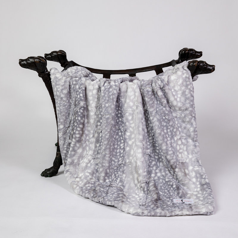 Couverture pour chien Cashmere, Argent fauve, L 34 po x l 29 po