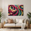 «Hawaiian Modern Lei», art mural mauve en métal-1747705336