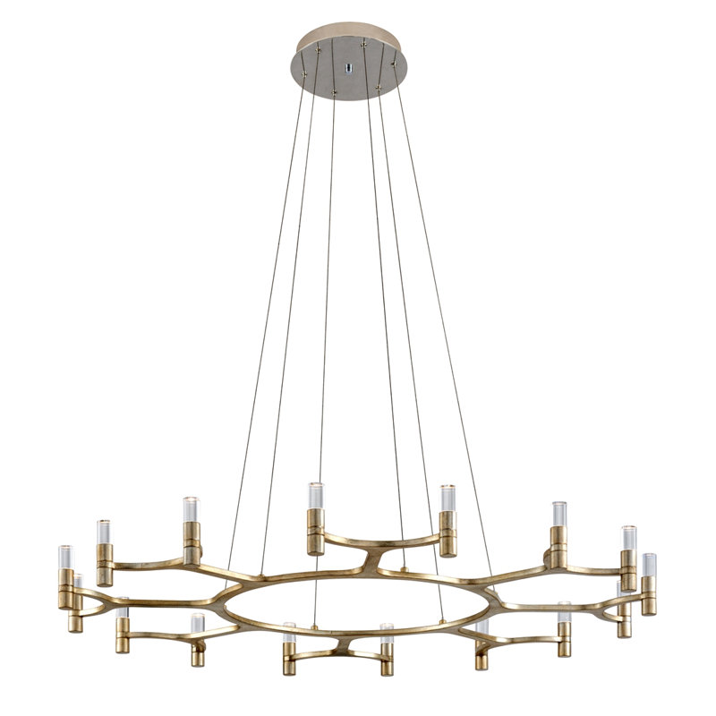 Nexus 16-Light Unique Wagon Wheel LED Chandelier
