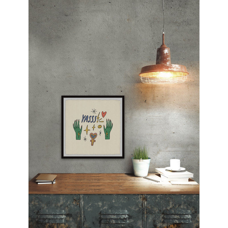 Nice Surprise - Single Picture Frame Painting, 45cm H x 45cm W x 3.81cm D