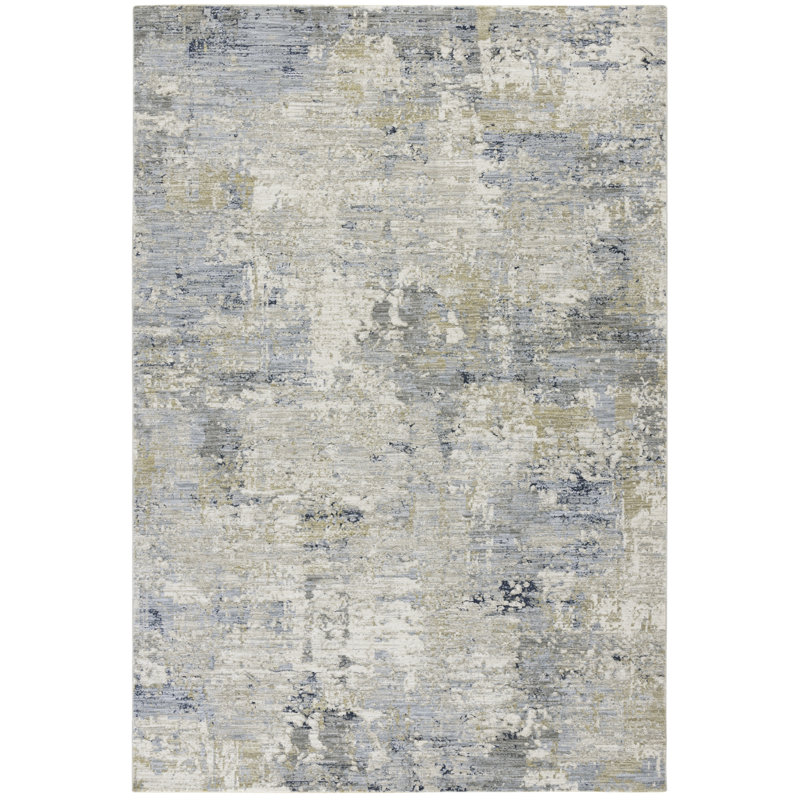 Mccuistion Treasure Performance Abstract Rug, Rectangle 5'3" x 7'6"