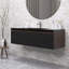 Meuble-lavabo moderne à rayures avec lavabo simple