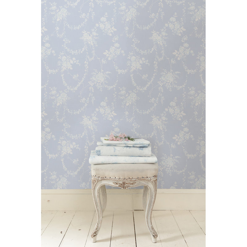 Rouleau de papier peint L 33 pi x l 20,5 po, Bleu