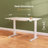 Ashya Ergonomic Glass Top Height Adjustable Standing Desk with Drawer and Hooks-2097863726-2098039439