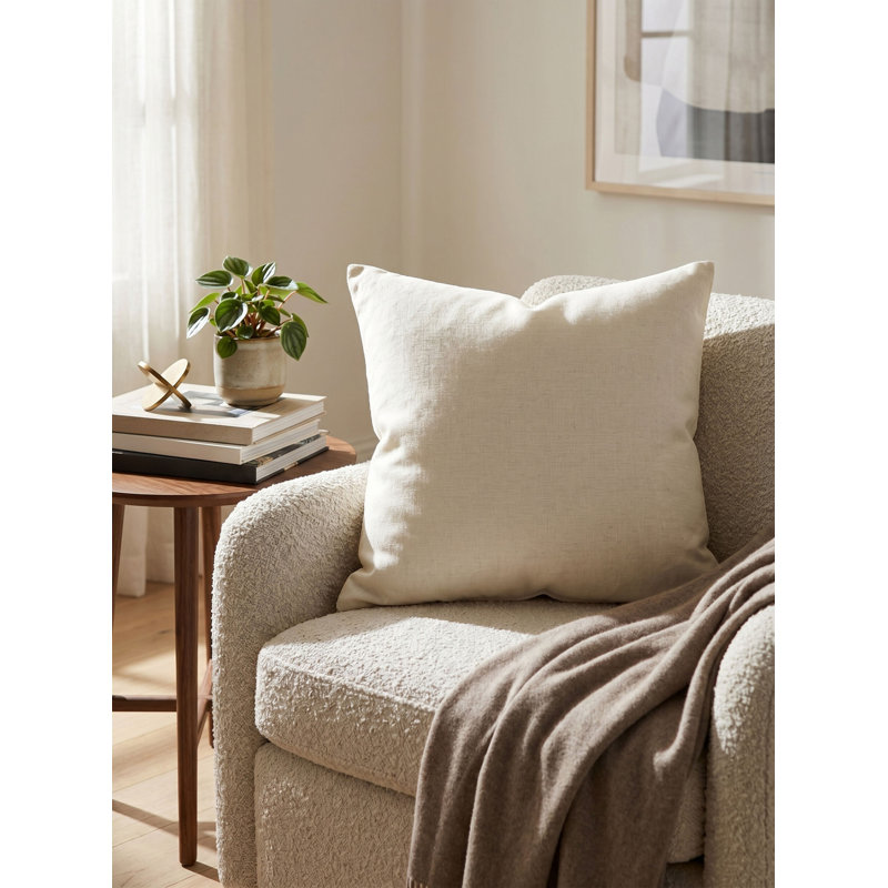Dilip Accent Pillow, Rectangle 12"H x 21"W, Duck Down, White