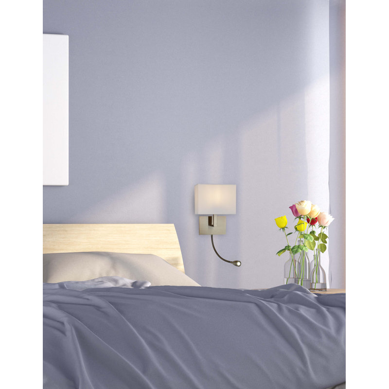 Valleystone LED Armed Sconce, Antique Brass