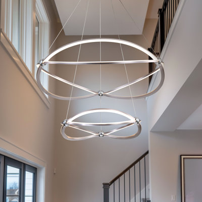 Watford 2 Tier - 32" LED Chandelier  with No Shade