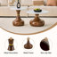 Table basse gigogne ronde moderne, agencement flexible, piètement en forme de gourde-975504989